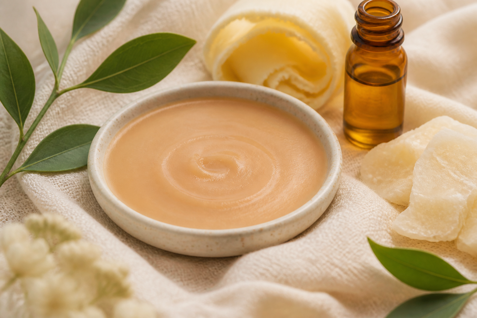Plant oils, butter, waxes, and botanicals for PetTun Eco Paw Balm